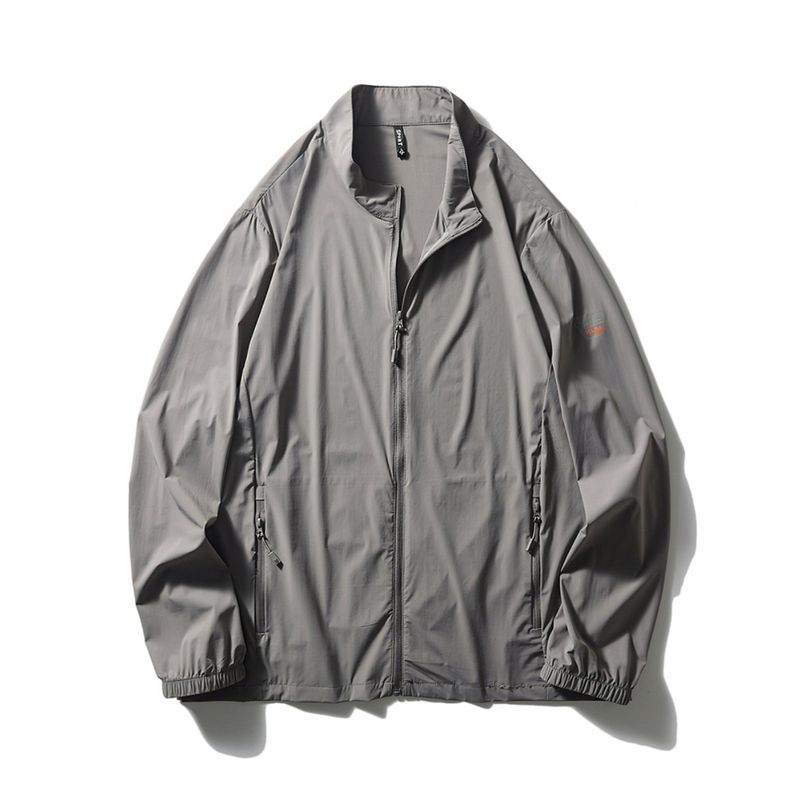 Ultra-Thin Breathable Ice Silk Sun Protection Clothing 2024 New Men's Summer Fishing Stand-Up Collar Jacket Foreign Trade Men's Skin Jacket