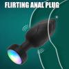 Anal Plug Vibrator Butt Plug Prostate Vibrating Massager Remote Control Female Masturbator Sex Toy for Couple with LED Light