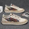 Men's Ethnic Style Breathable Casual Shoes Summer Lightweight Cloth Loafers Comfortable Driving Walking Shoes