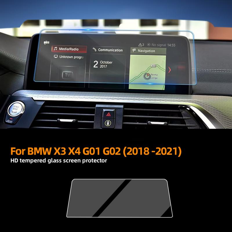 For BMW X3 X4 G01 G02 2018-21 Navigation and High Version trument Screen Protector HD Tempered Glass Film