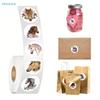 500pcs/Roll Watercolor Floral Horse Stickers- 20mm Round Adhesive Labels for Scrapbooking, Journaling & Crafts