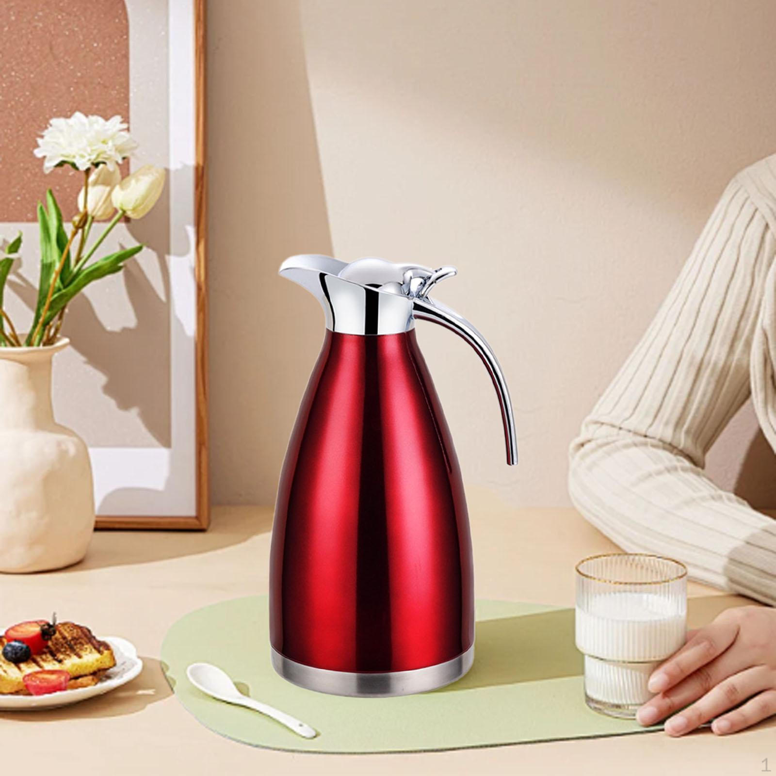 

Элегантный графин из нержавеющей стали для холодных напитков красный