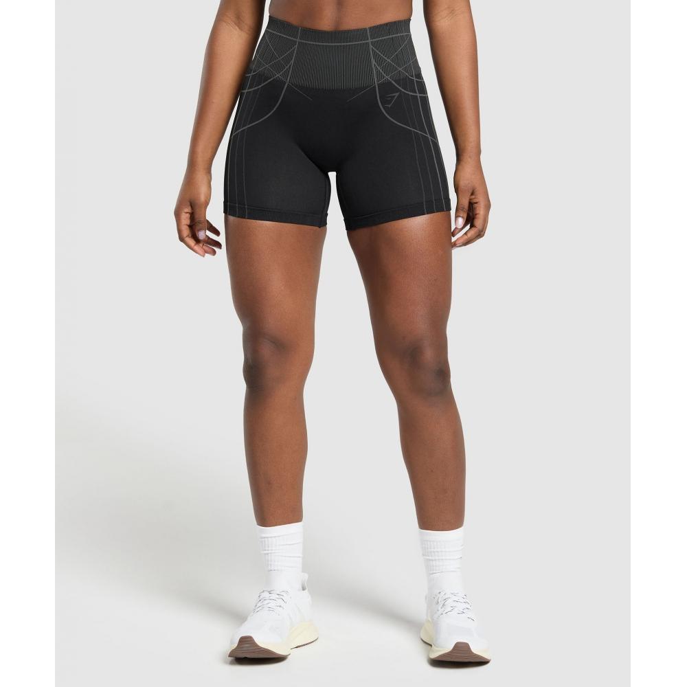 

Gymshark Apex Seamless Shorts Black Graphite Grey B3b4p Bb29 XS