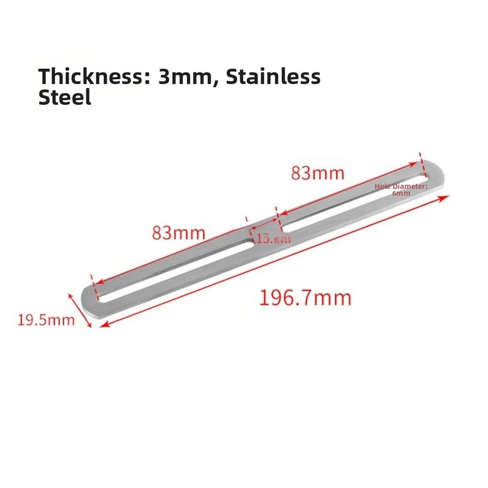 Motorradkennzeichenhalterung Edelstahl Schwarz Silber Rostbeständig für Motorräder und Elektrofahrräder