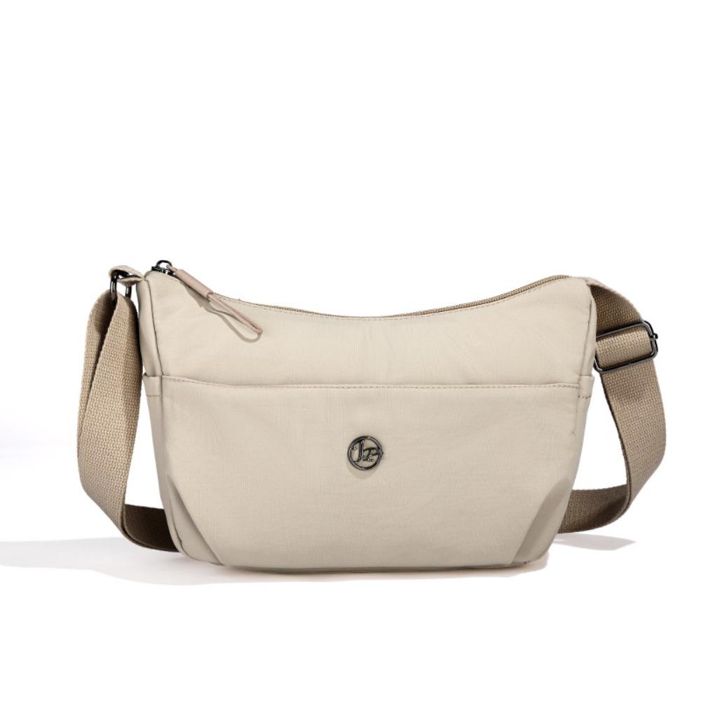 

Large Capacity Women Shoulder Bag Nylon Messenger Bag Lightweight Crossbody Bag Casual Wear белый