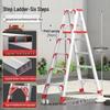 4m Aluminum Alloy A-Frame Ladder: Thickened, Non-Extendable, Foldable Household and Engineering Use