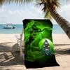 Beach Towel with Borussia Monchengladbach logo Pattern - soft,absorbent,machine washable Lightweight&Modern,swimming,Travel Essentials