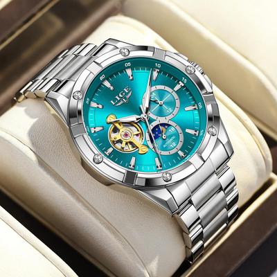 New Tourbillon Automatic Watches For Men Fashion Business Watch Men Luxury Sports Waterproof Men's Mechanical Watch