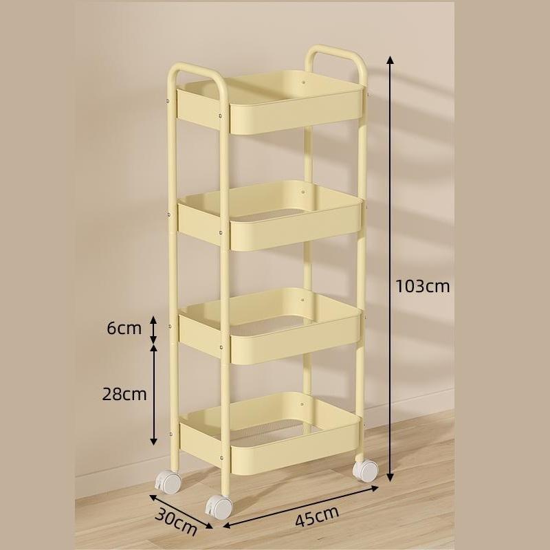 Multifunctional Rolling Storage Cart Storage Shelf