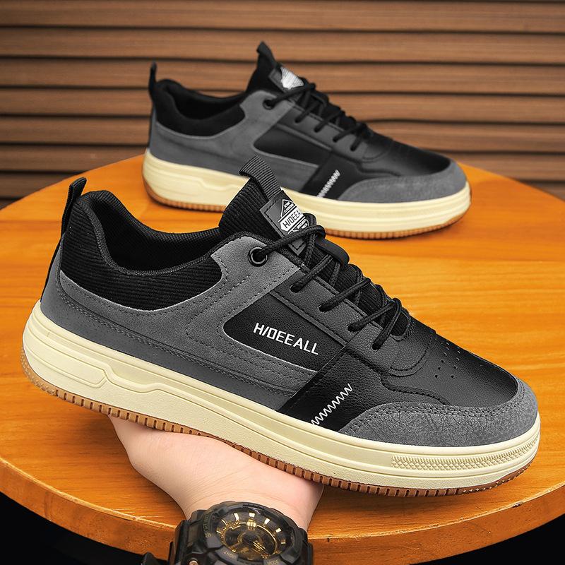 New Summer Men's Shoes Low-top Board Shoes Men's Versatile Thick-soled Wear-resistant Sports and Leisure Shoes