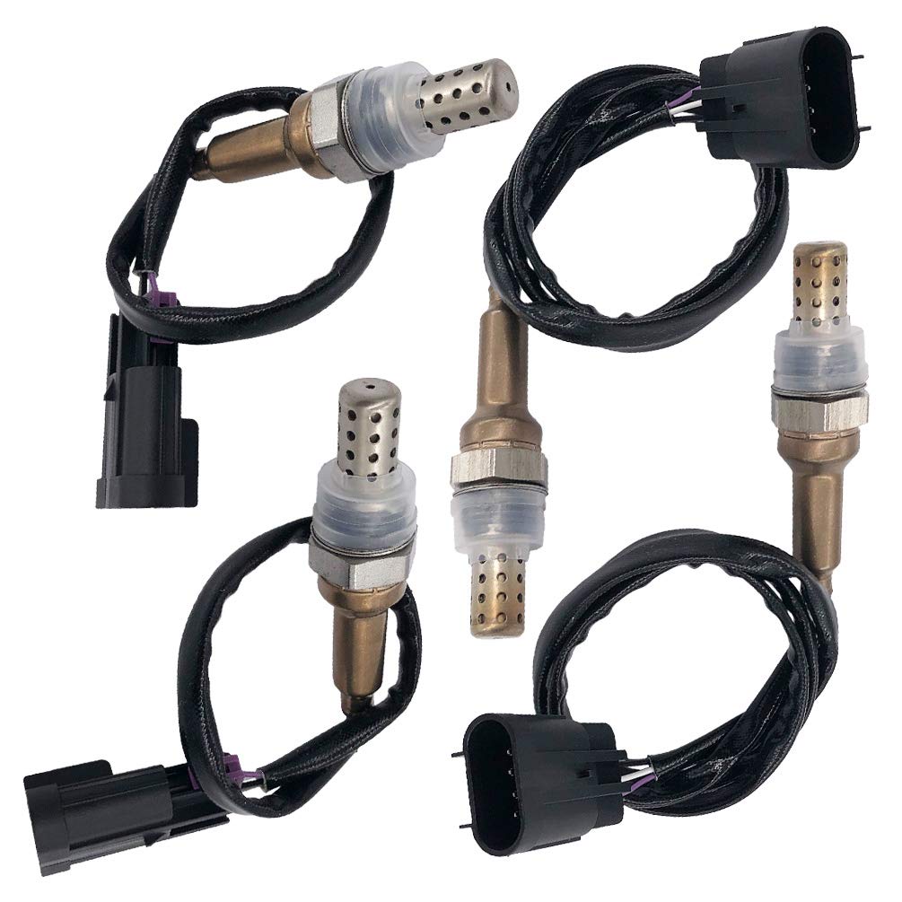 

234-4854 234-4855 4pcs Set Upstream&Downstream O2 Oxygen Sensor Compatible with Kia Sedona 3.8L Hyundai Sonata 3.3L 2006-2010