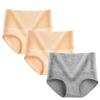 Set of 3 High-Waisted Women's Jacquard Panties - Sexy, Postpartum Abdomen Control, Hip Lift Design.