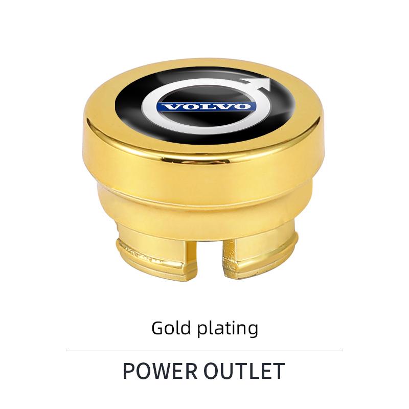 For Volvo Car Cigarette Lighter Plug Cover Decoration DustProof Cap For Volvo ES90 EC40 EX40 EM90 XC90 V90 V60 XC60 V40 S80 S60