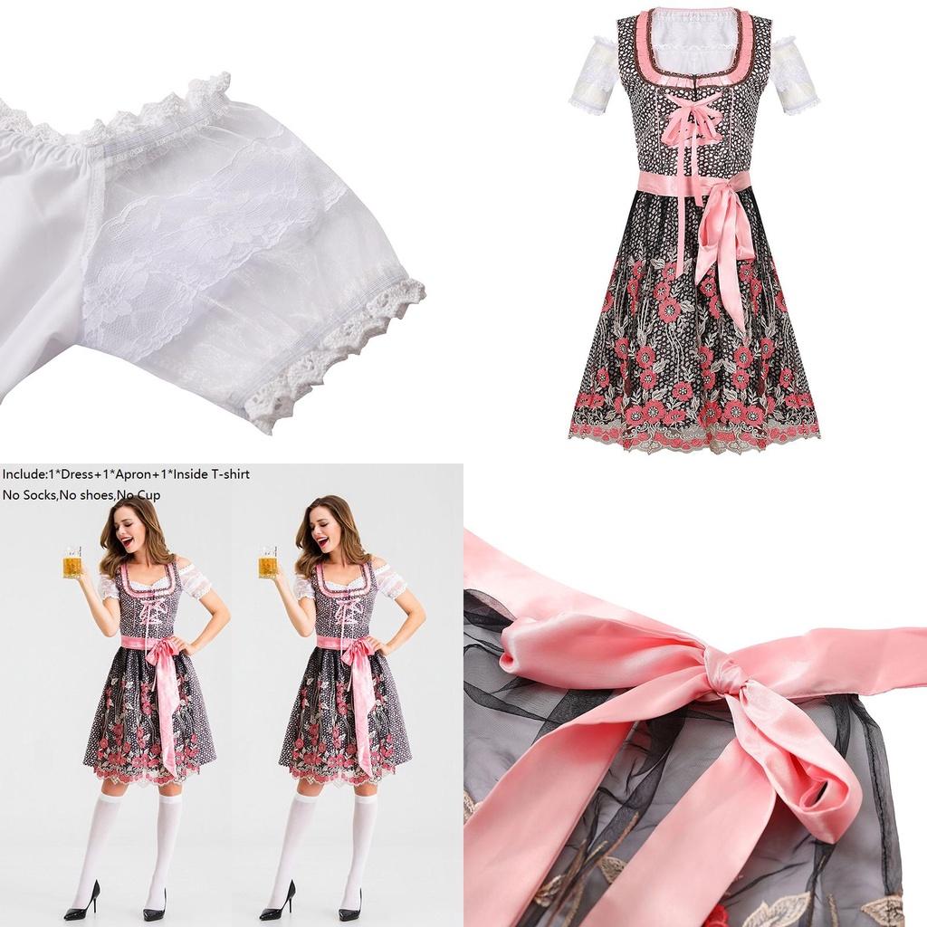 Classic Women's Dirndl Dress For Oktoberfest With Exquisite Design And Vibrant Colors