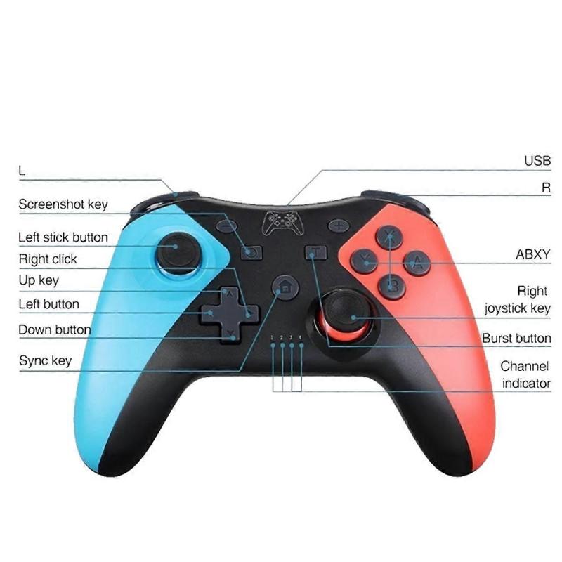 2PCS Wireless Bluetooth Controller for Nintendo Switch Pro Gamepad-A