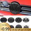 Für VOLKSWAGEN VW 2 Stück VW Ersatz Frontgrill-Emblem Heckklappen-Emblem Logo Dekorativ Für Volkswagen Polo 6 6C 2014-2018