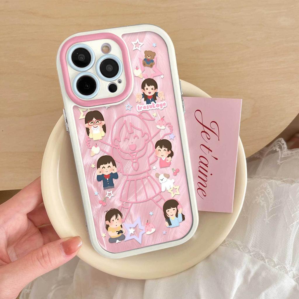 The Cute Little Person Model Is Suitable for Apple 15 Mobile Phone Iphone16promax Mobile Phone Case 1213 Huawei Honor Anti-drop.