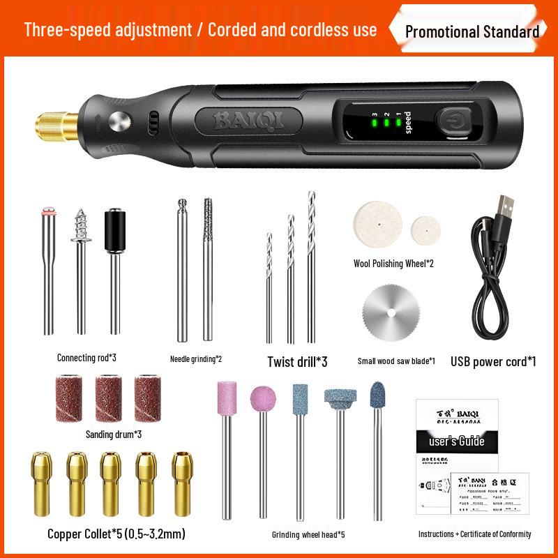 

Handheld Electric Grinder & Polishing Drill for Jade and Nut Carving