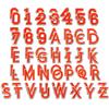 72 Stück Bunte Alphabet-Stickaufnäher A-Z 0-9 Stoff-Applikation Bügel-Aufkleber Aufnäher Handgefertigter Stick-Aufnäher