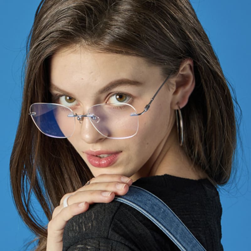 

KOLEAT Титановые очки Geek Chic Прозрачные Блокирующие синий свет Большие Стеклянные Очки [BSTG] BSTG_FREE