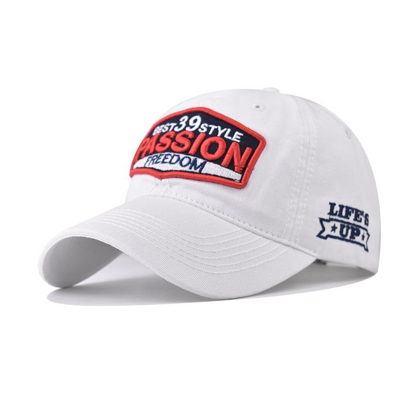 Unisex Cotton Washed Baseball Cap Men Letter Embroid Vintage Fashionable 4 Season Wear Casual Street Wear Outdoor Caps Male