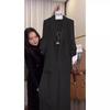 Large Size Women's Professional Suit Set: Slim Fit Blazer & Age-Reducing Wide-Leg Pants
