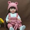 Rebirth Doll Simulation Baby Can Enter The Water Simulation Baby Accompanying Toy Full Glue Body 55 Cm Blooming Long Hair Girl
