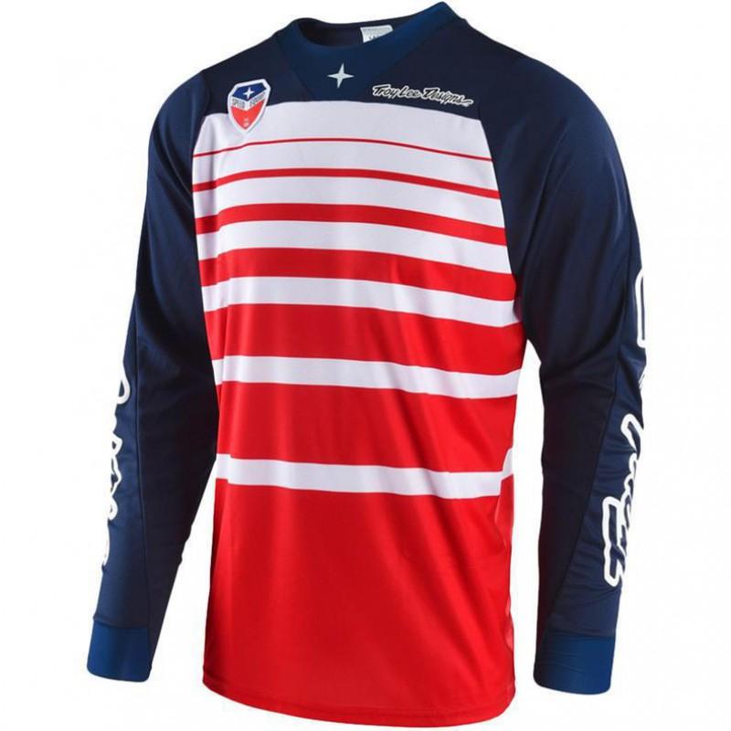 Mens Quick-Dry Long Sleeve Cycling Jersey Mountain Bike Downhill Trail Riding Outdoor Sports Small