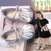Mädchen Lederschuhe Sommer 2025 neue Kinder Baby Ballett Einzel Schuhe Mädchen Mode Ausländischer Stil mit Rock Prinzessin Schuhe