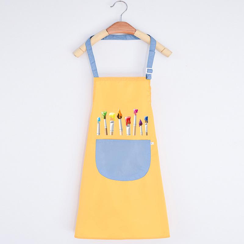 Grembiule Artistico Impermeabile per Bambini - Senza Maniche, Grembiule da Pittura Reversibile per Bambini e Attività Genitore-Figlio