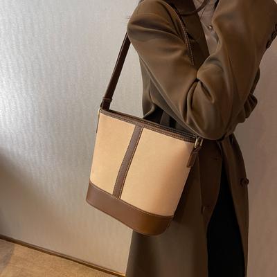 Mała torba Nowa moda płócienna torba na ramię Casualowa torba damska Wszechstronna torba do pracy na dojazdy Torba typu bucket