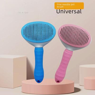 Pet Grooming Comb: Universal One-Button Hair and Knot Remover for Cats and Dogs