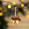 Christmas & New Year Tree Bell Pendant with Pinecone Chime Decoration