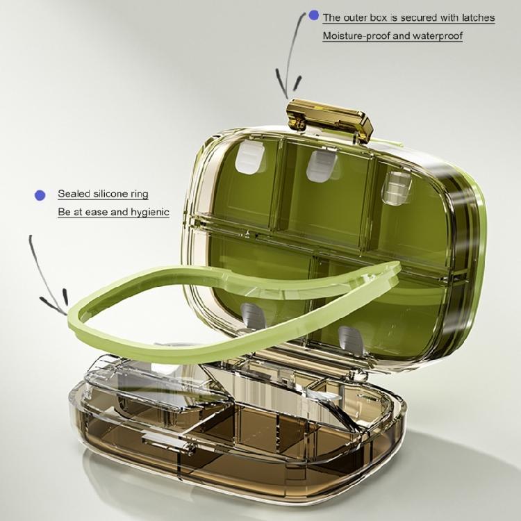 Practical 10 Cell Medicine Organizer with Tight Seal Home Office Pills Organizer to Prevent Leaks and Spills