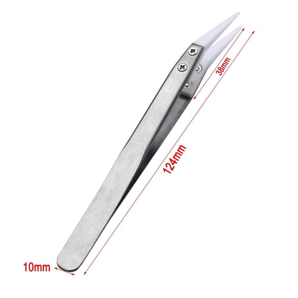 Ceramic Tweezers Heat Resistant High Temperature 1pc