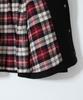 HORLISUN Idaho Snap Button Wool Half Coat Black