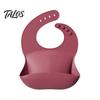 Easy Clean Toddler Bibs Silicone Baby Bib, Waterproof Soft Adjustable Feeding Durable Large Pocket Food Catch Bib for Babies And Toddlers Comfortable
