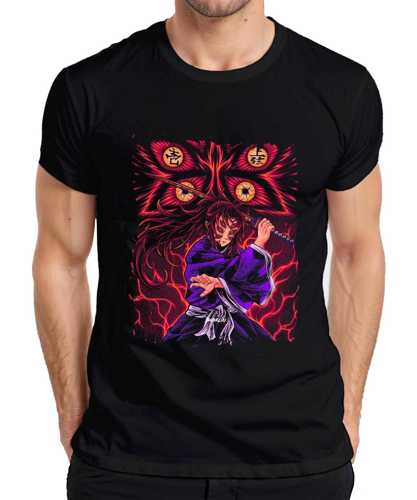 Anime Dämon Schwert Kimono Augen Dämonenjäger düster Geschenk Herren T-Shirt XXXXL