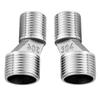 Pack of 2 Steel Connection Adapters Steel Eccentric Connection Pieces Wall Faucet Connectors Simple Installation