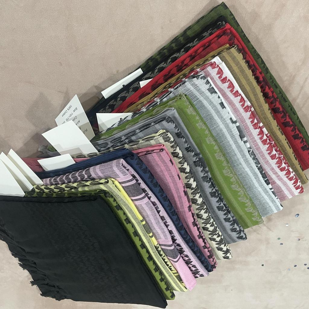 Cotton Camouflage Arab Headscarf & Outdoor Shawl Face Mask - Men's Jacquard Square Scarf