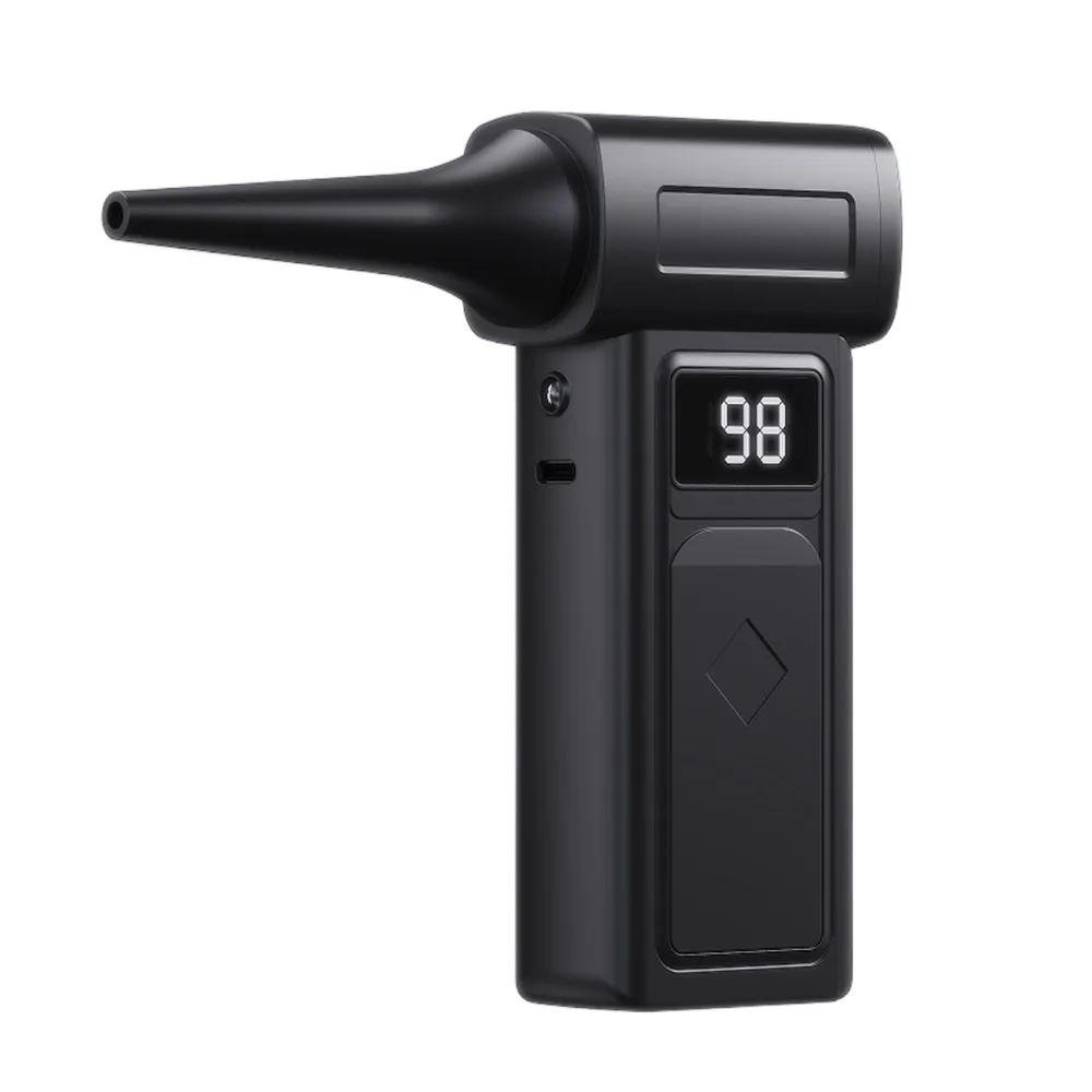 

130000 RPM Handheld Turbo Violent Fan Illumination 4 Speed Adjustable Powerful Dust Blower Powerful Airflow High-Speed чорний