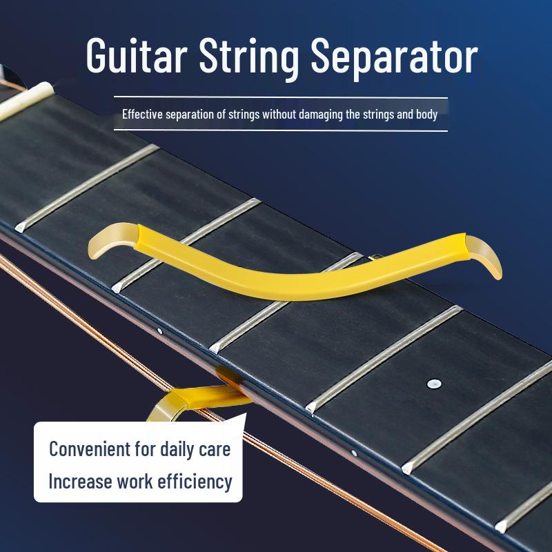 Professional Guitar Fretboard Maintenance Set: String Separator, Polishing Sandpaper, Shim Repair Tools