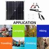 20 Watt 12 Volt Solar Panel Kit Monocrystalline Solar Panel + 60A PWM Charge Controller + Battery Clips 22percent  High