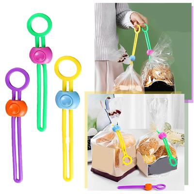 Colorful Silicone Sealing Pull Buckle Multi-functional Sealing Clip Kitchen Food Preservation Multi-purpose Sealer