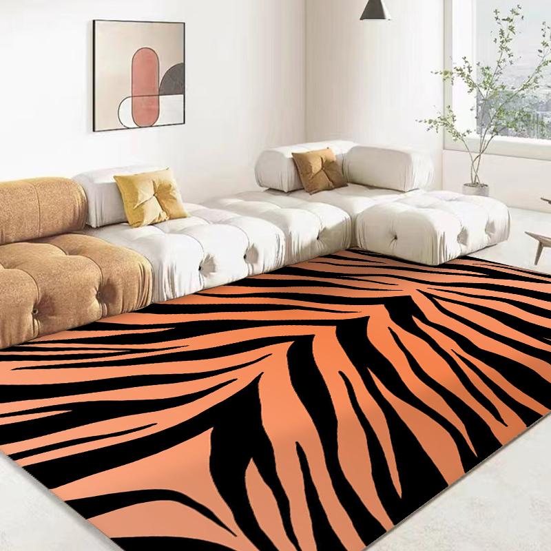 Zebra Black White Texture Rug Carpet for Living Room Bedroom Soft Kitchen Bathroom Anti-slip Floor Mats Hallway Rugs Home Decor