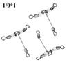 10pcs Set Durable T Shape Cross Line Fishing Swivels Connectors Accessories (1 0*1)