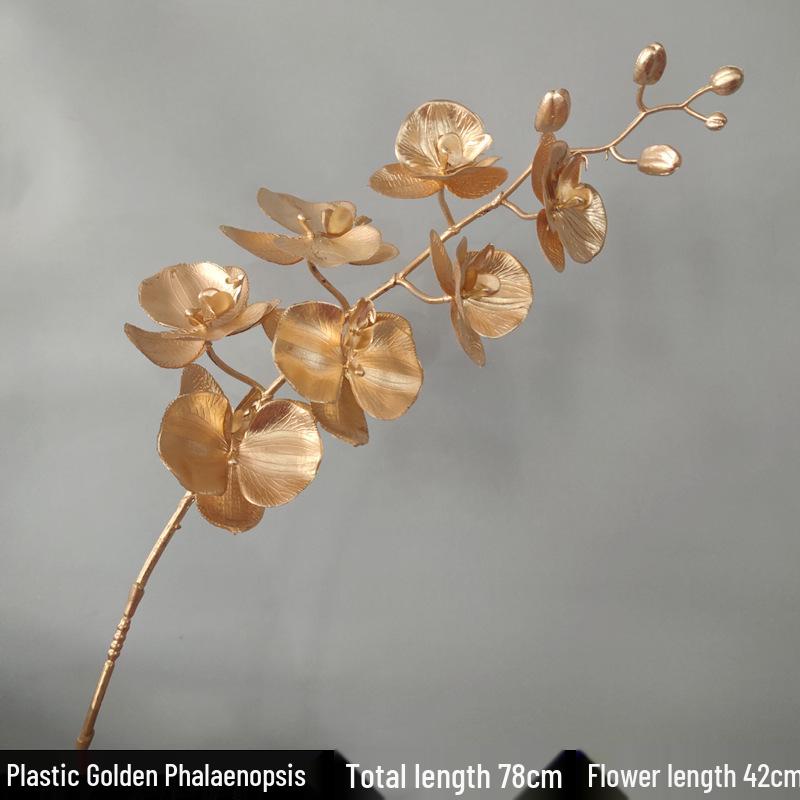 Elegant Artificial Phalaenopsis Floral Arrangement for Living Room, Wedding Décor, or Table Centerpiece.