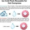 Cool Black Ice Pack Reusable Cooler Bag Breathable Material Hot & Cold Therapy Pain Relief for Knee Head Leg Injury Care Supply