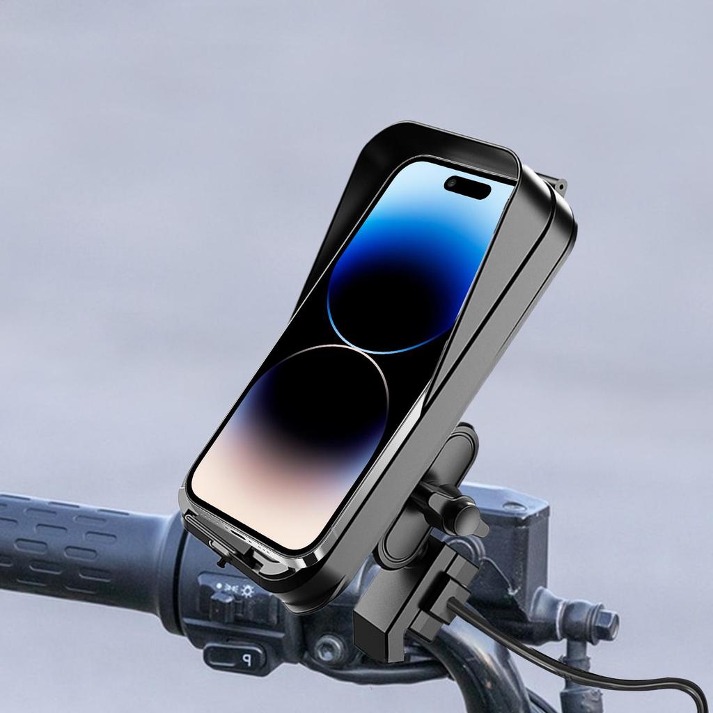 Electric Scooter Phone Holder Waterproof Bike Phone Holder With Rain Cover Cycling Supplies For Driving Road Navigation GPS