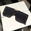 Square Punk Sunglasses Women Men One Piece Large Frame Punk Glasses Fashion Ladies Driving Eyewear